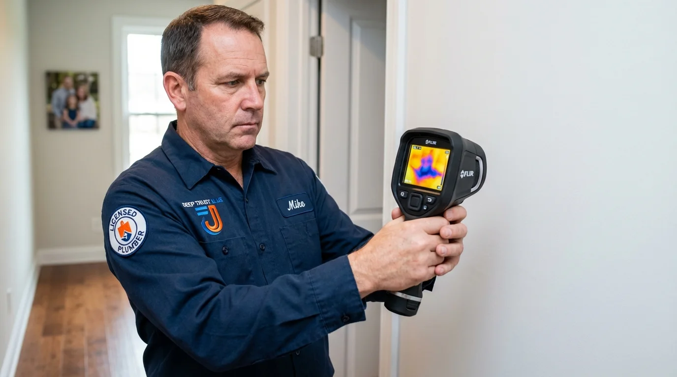 Thermal imaging leak detection by Johns Plumbing LLC in Pixley